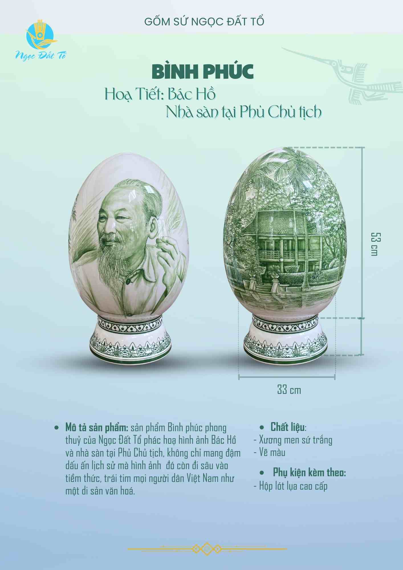 Bình phúc Bác Hồ - Phủ Chủ Tịch