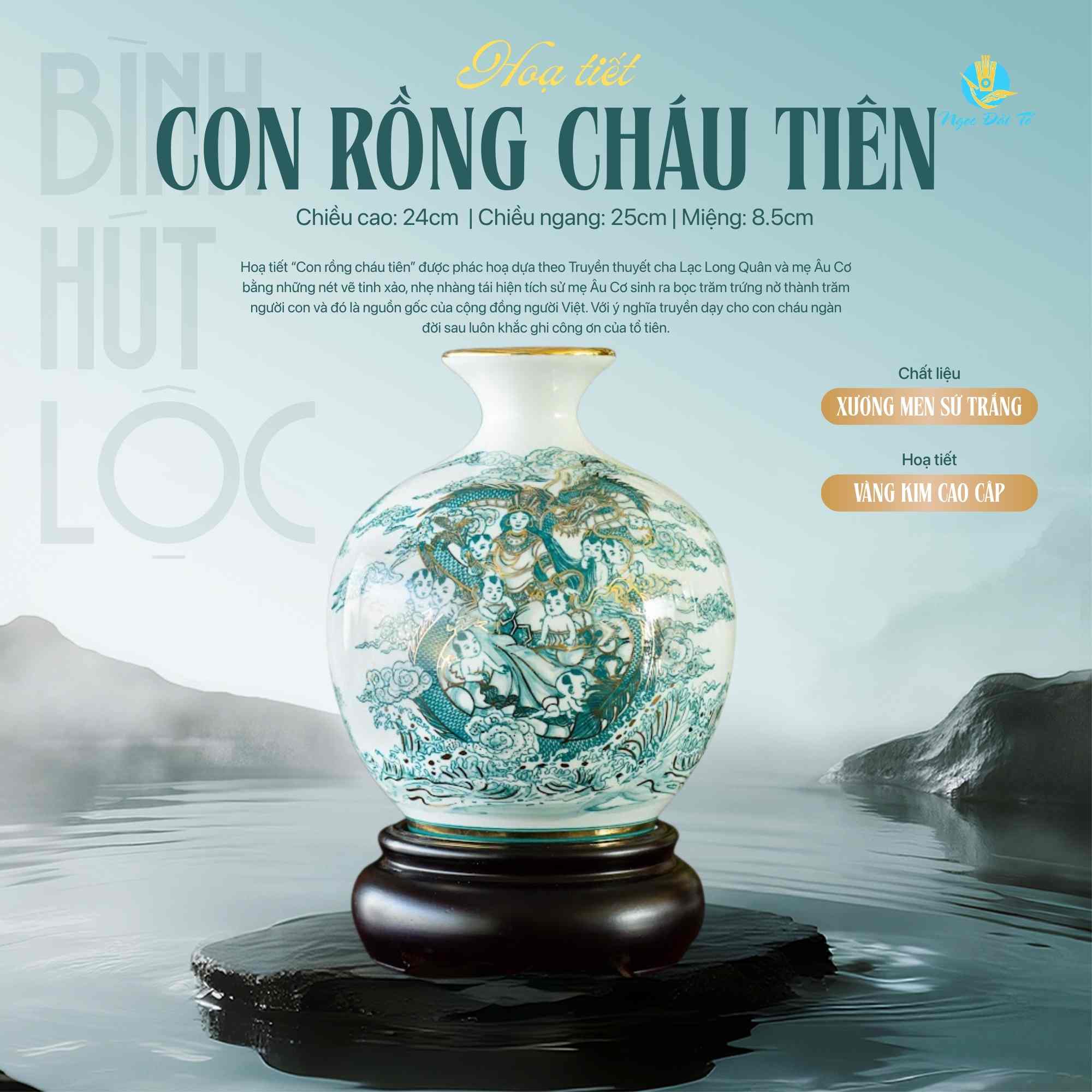 Bình Hút Lộc Con Rồng Cháu Tiên S4