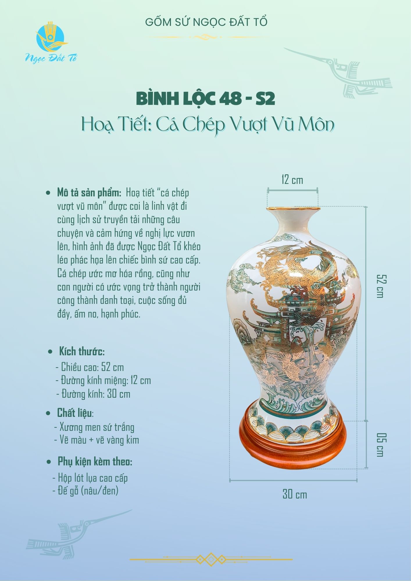 Lộc Bình Cá Chép Hóa Rồng