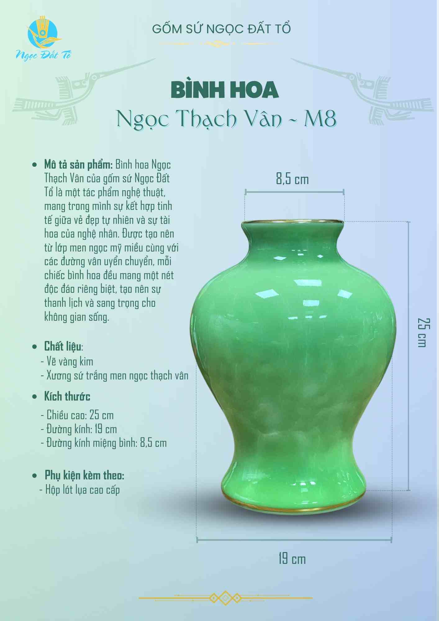 M8 - Bình Hoa Ngọc Thạch Vân