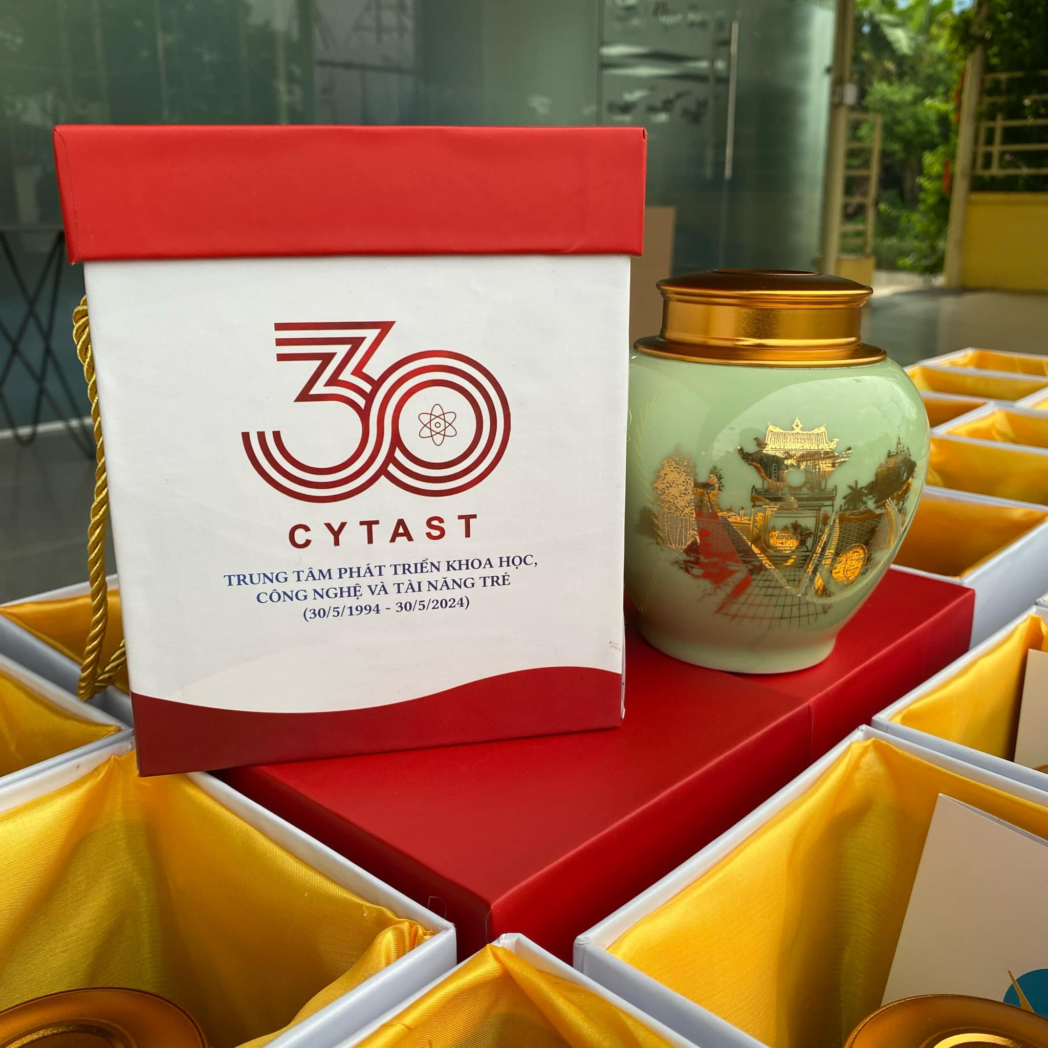 Hũ trà kỷ niệm 30 năm CYTAST