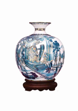 Bình hút lộc Truyền Thuyết Lang Liêu vẽ vàng kim