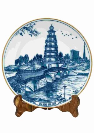 Đĩa Lầu Kén Rể/Cầu Vàng viền vàng kim