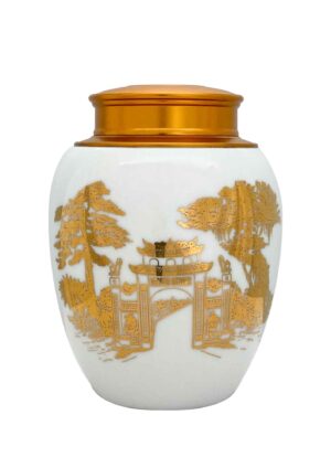 Hũ trà HT08 - Hoạ tiết vàng kim