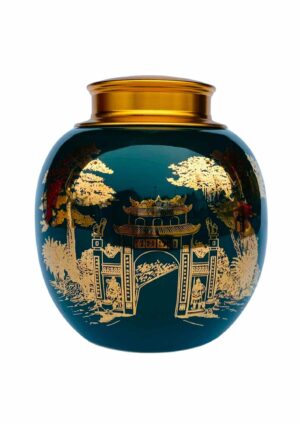 Hũ trà 13535 - Hoạ tiết vàng kim