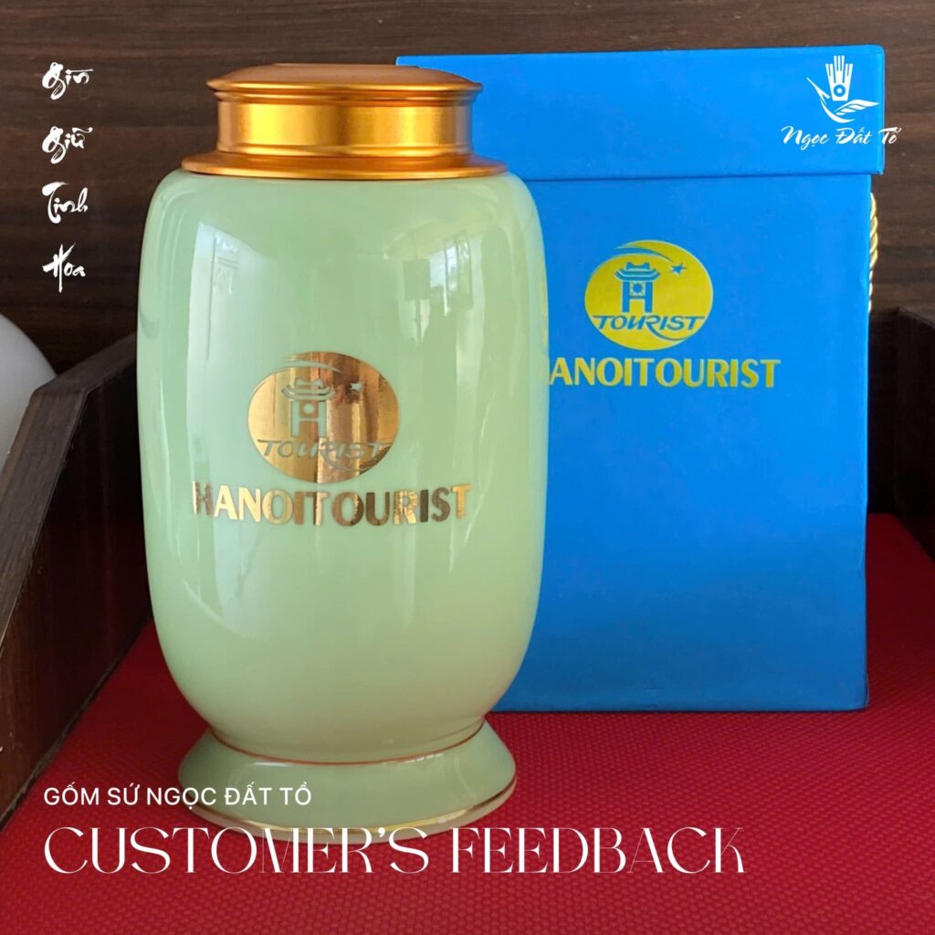 hơn 1000 bình trà Hanoitourist đặt làm quà đối ngoại