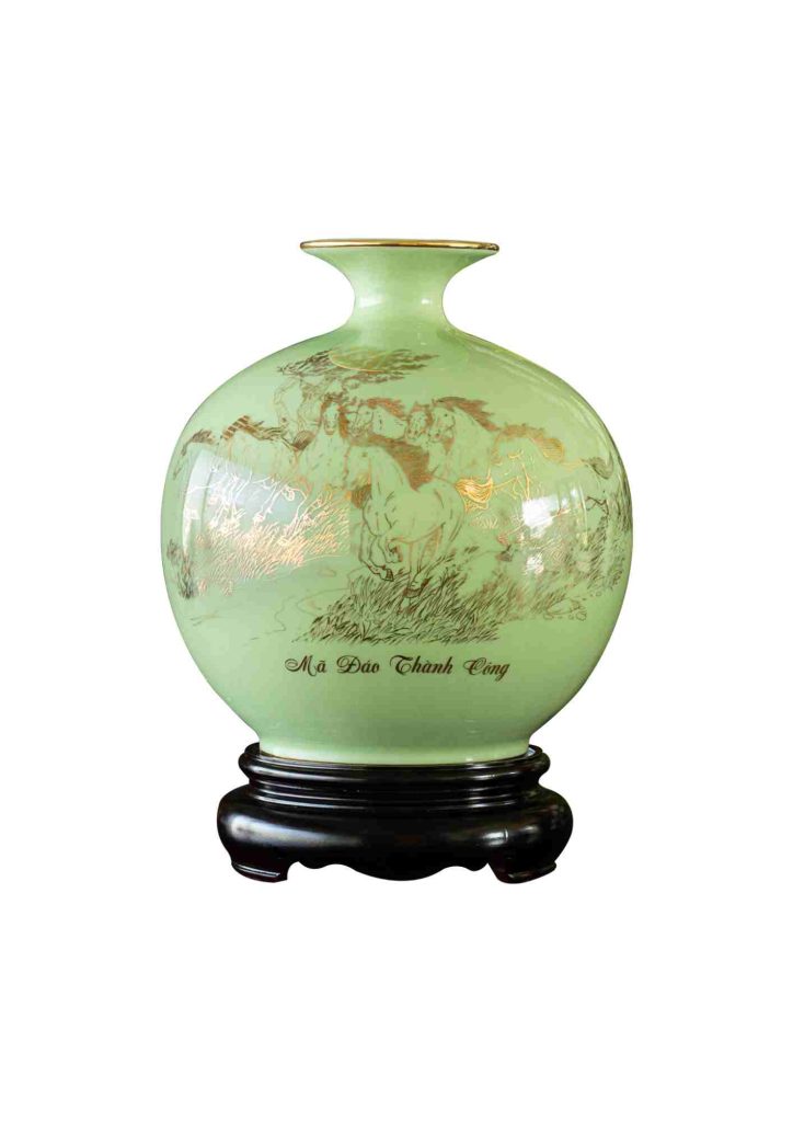 Bình Hút Lộc Men ngọc Mã Đáo Thành Công & Thuận Buồm Xuôi Gió