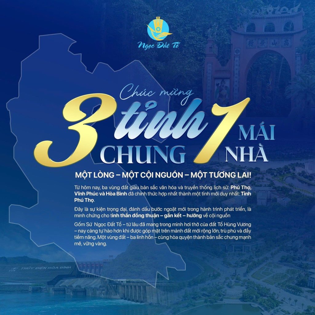 Chúc mừng sáp nhập 3 tỉnh
