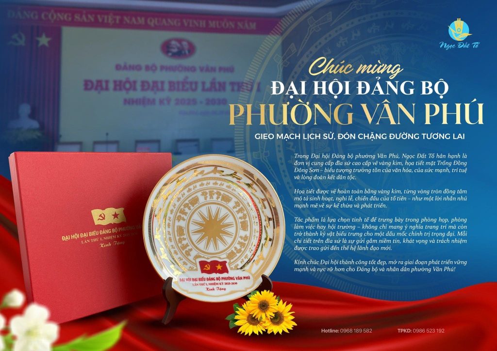 Gốm Sứ Ngọc Đất Tổ đồng hành cùng Đại hội Đảng phường Vân Phú