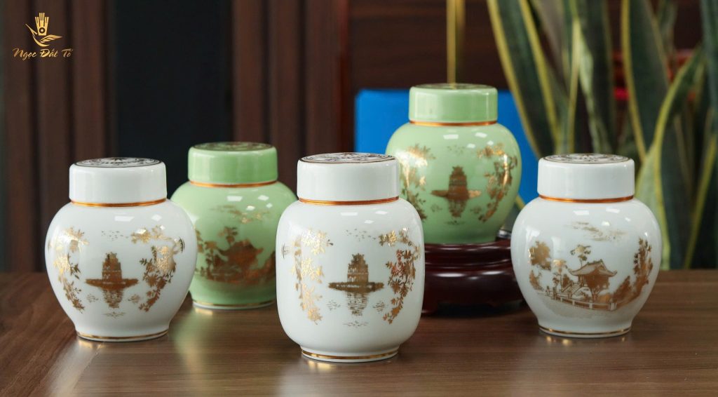 Chùa Một Cột & Hồ Gươm – Vẻ Đẹp Ngàn Năm Thăng Long Trên Gốm Sứ Ngọc Đất Tổ